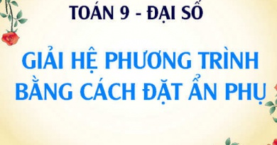 Giải hệ phương trình bằng cách đặt ẩn phụ và Bài tập vận dụng - Toán lớp 9